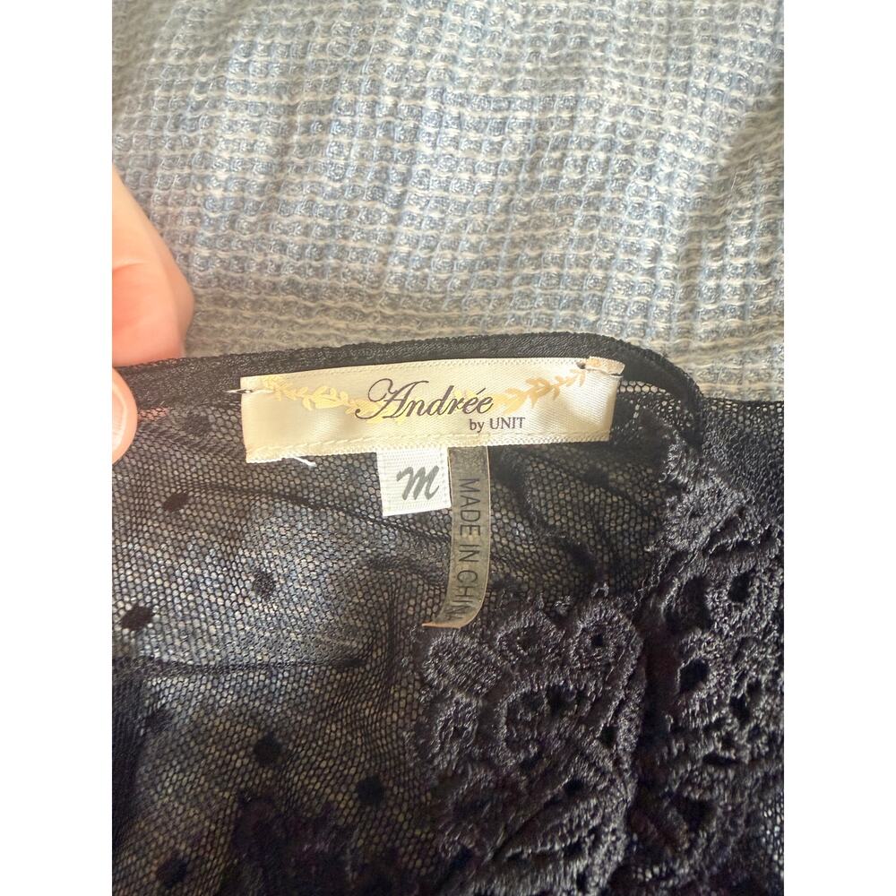 Andree by Unit Black Lace Pleated Dress - Elegant & Lined - Picture 3 of 8